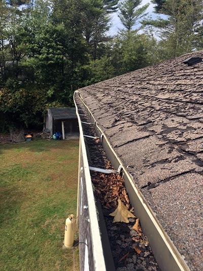 damaged gutter repair replacement